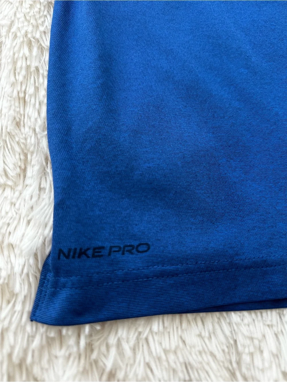 Nike Pro Dri-FIT Blue Training Shirt Men’s Large Gym Running Athletic Tee